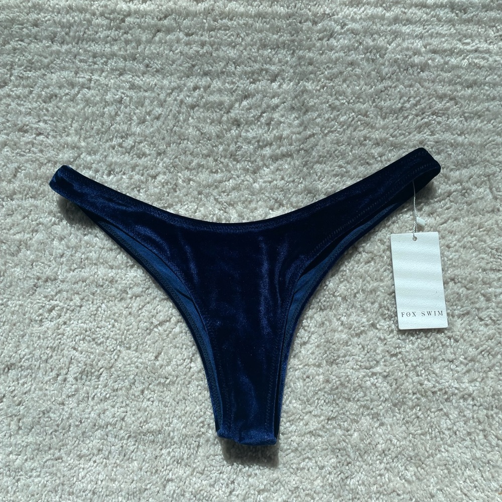 Fox Swim Blue Velvet Bikini Bottom